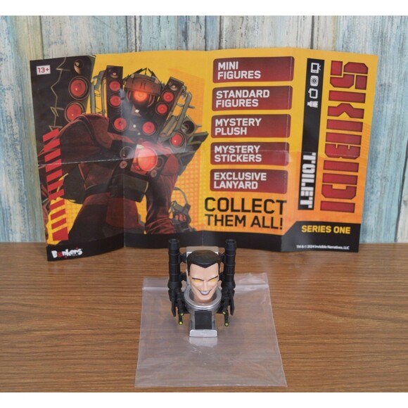 Skibidi Toilet G-Toilet Figure Series 1 Boss Laser Eyes Bonkers Toys Open Blind - Picture 1 of 8
